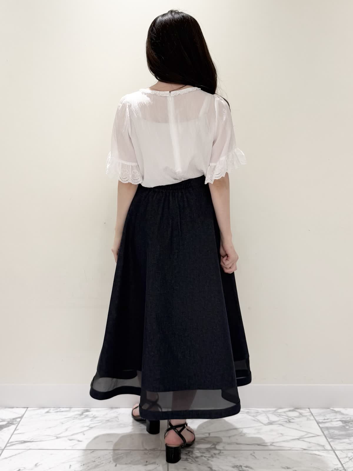 Maglie le cassettoのブラウスを使った日本橋高島屋M Maglie le 