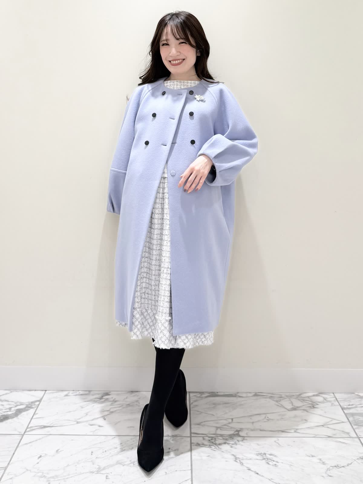 Maglie le cassettoのコートを使った日本橋高島屋M Maglie le cassetto