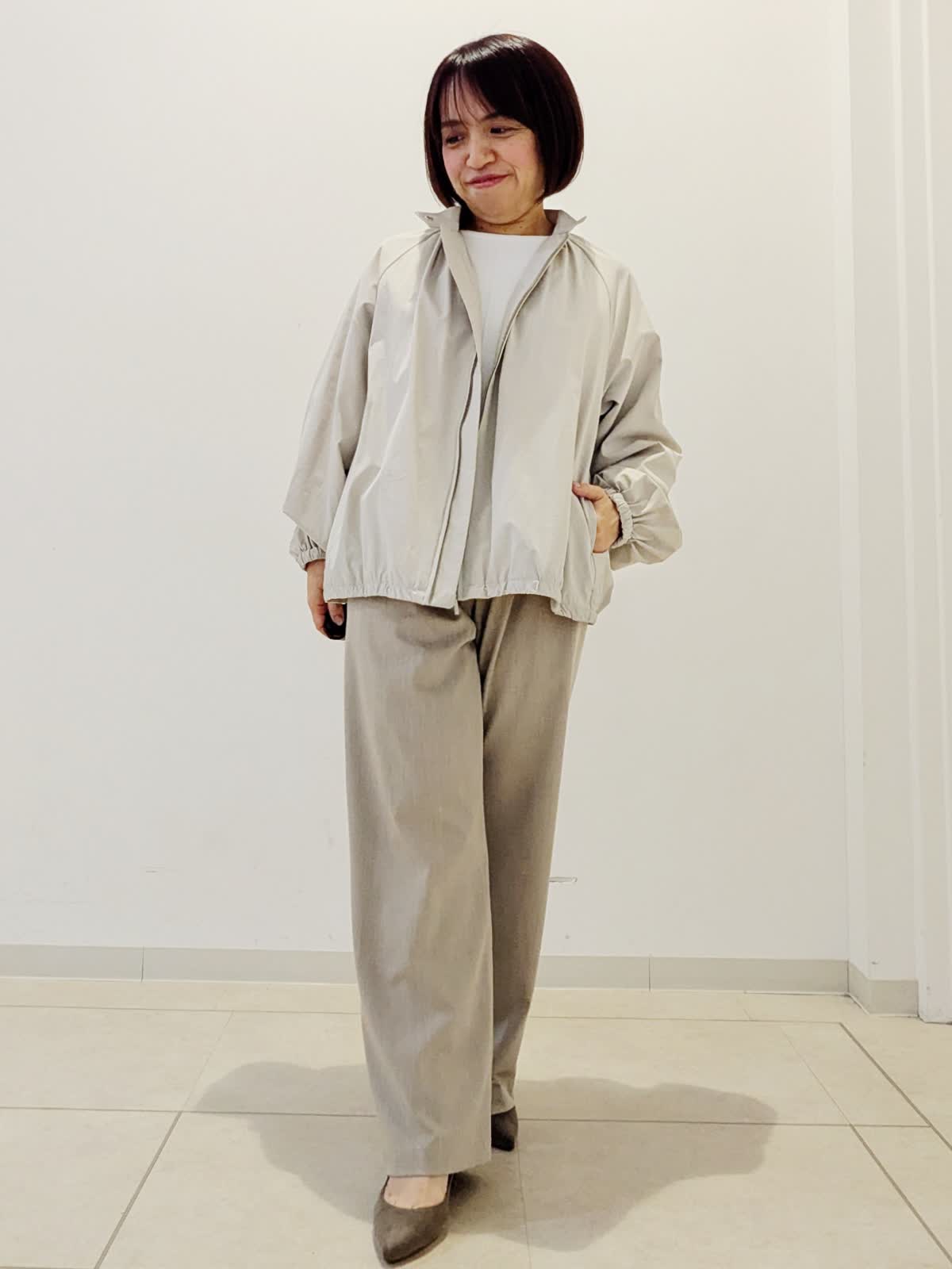 Le Soukのジャケットを使った岡山天満屋7-IDconcept.のスタッフ