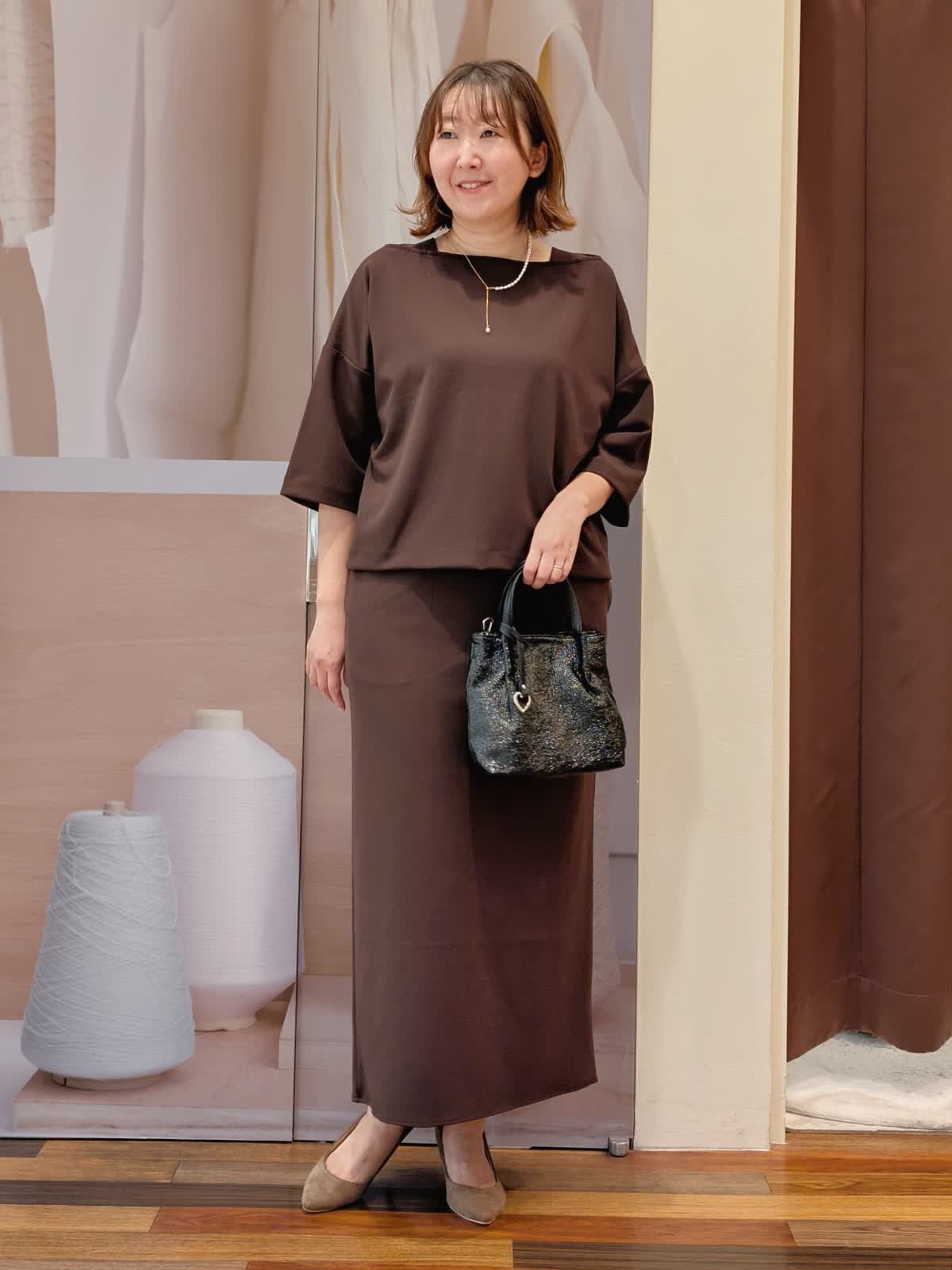 スズページ IEDIT[イディット] 異素材切り替えで着映えする ひんやり接触冷