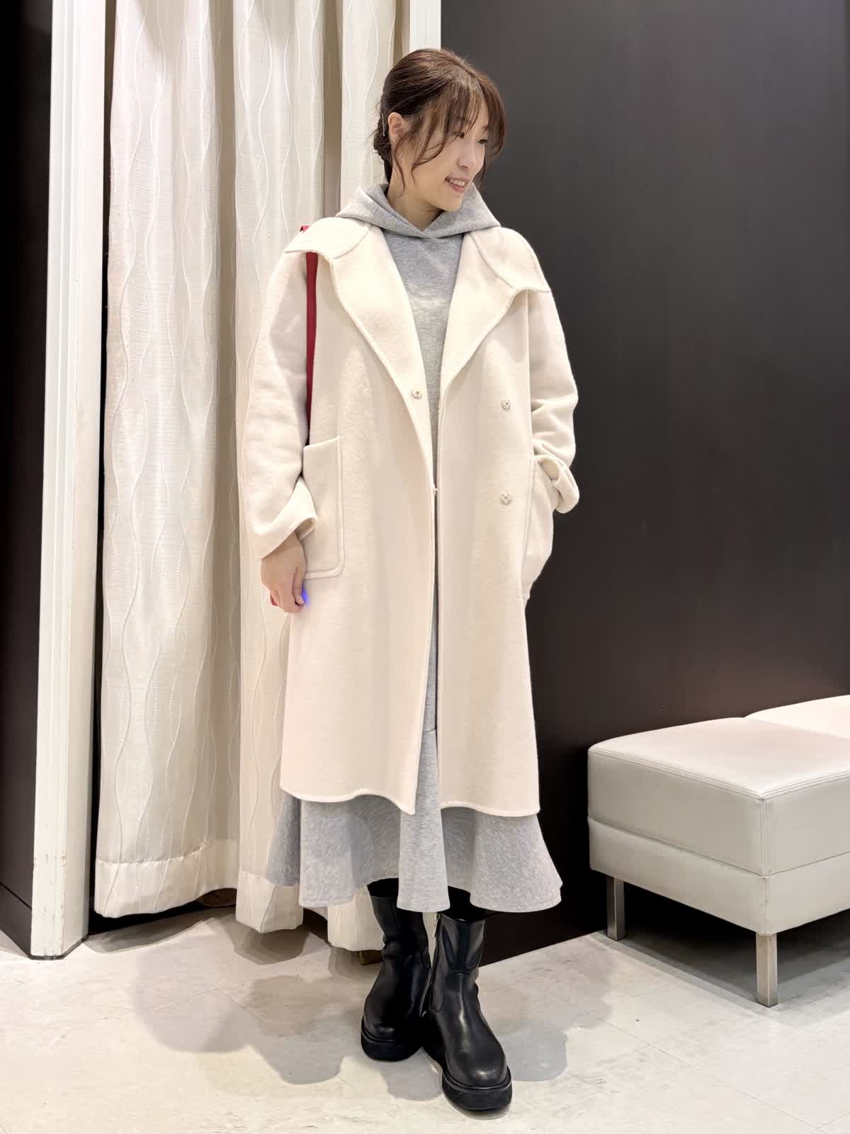 INEDのコートを使った福山天満屋店INED/7-IDconcept./Maglieのスタッフ