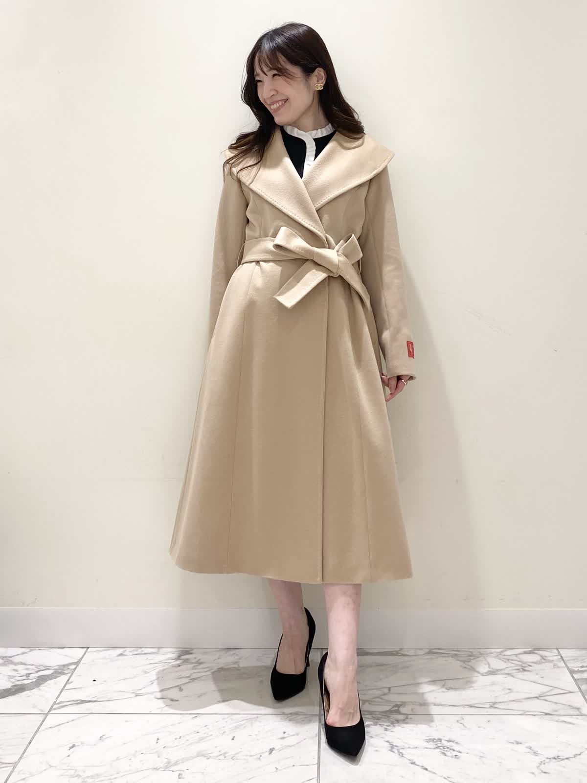 新品タグ付き☆ M Maglie le cassetto ロングコート M Maglie le cassettoのコートを使った日本橋高島屋M Maglie le