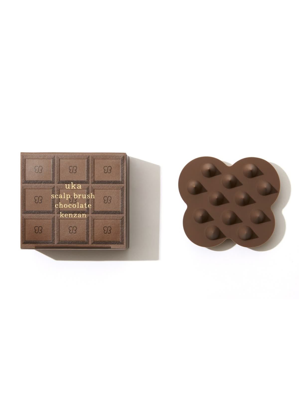 バレンタイン限定スカルプブラシ「チョコレートケンザン」 - LUCUA