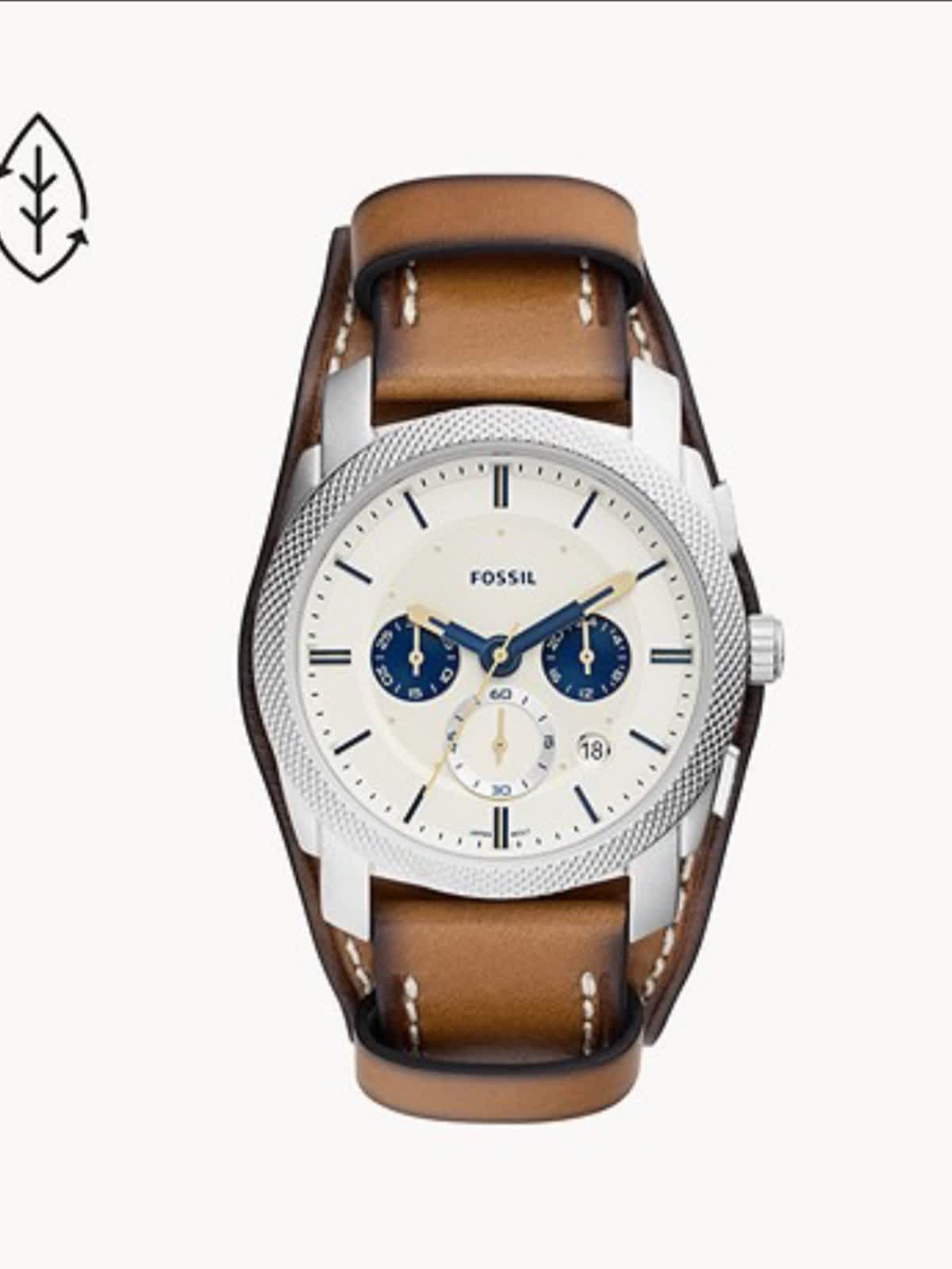 Fossil メンズウォッチ ダブルストラップレザーで被らない一本に Lucua Osaka ルクア大阪