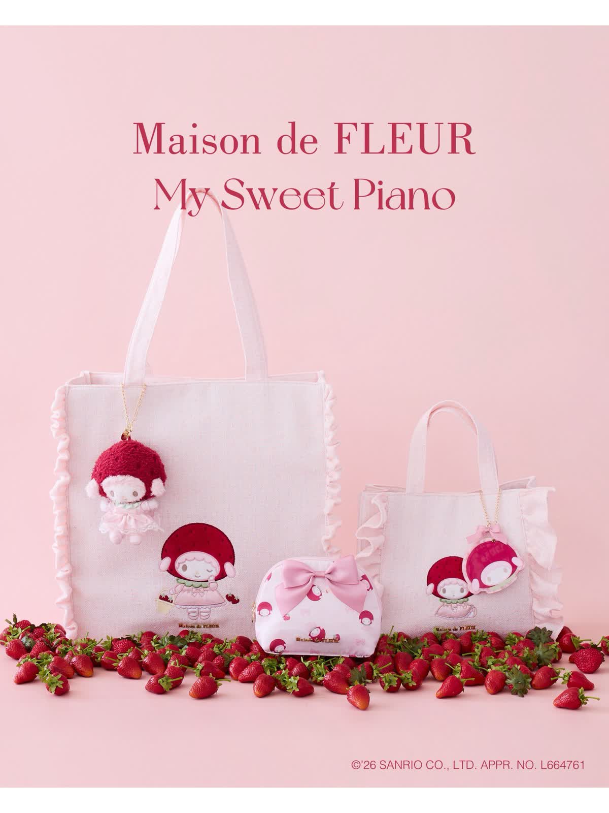 メゾンドフルール　My Sweet Piano 2Wayトートバッグ 🍓Maison de FLEUR × My Sweet Piano 🍓 - LUCUA osaka（ルクア大阪）