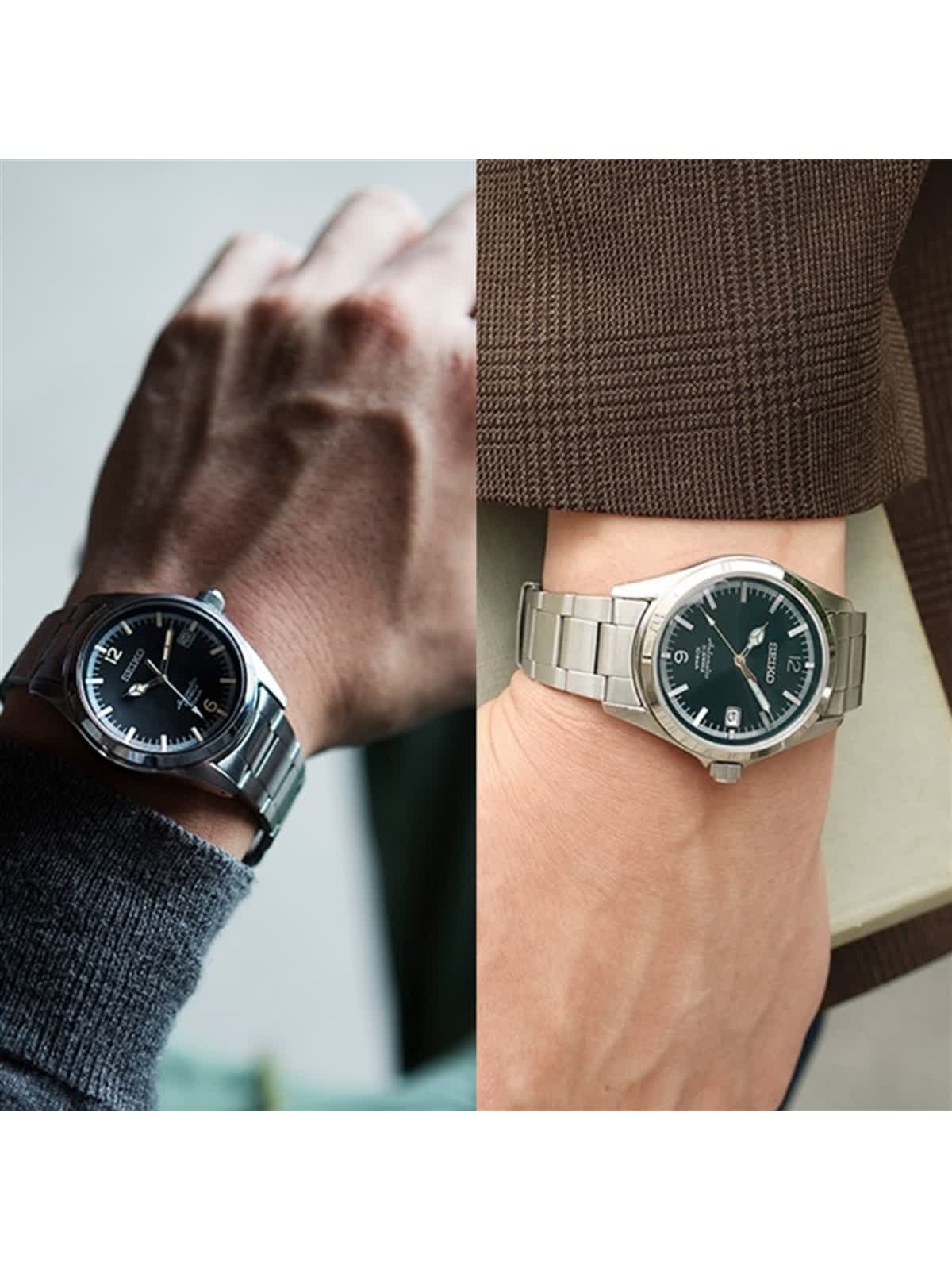 時計 Seiko6r21 自分へのご褒美に】SEIKO×TiCTACコラボモデル「BLACKorGREEN