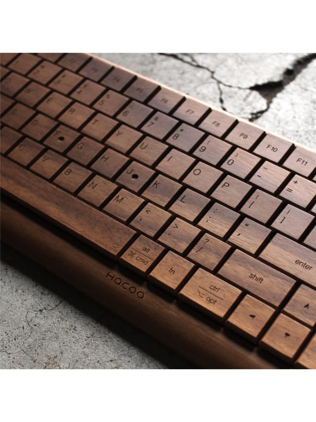 木製キーボード ワイヤレスモデル】無機質なパソコン周りに温もりをプラスする木製