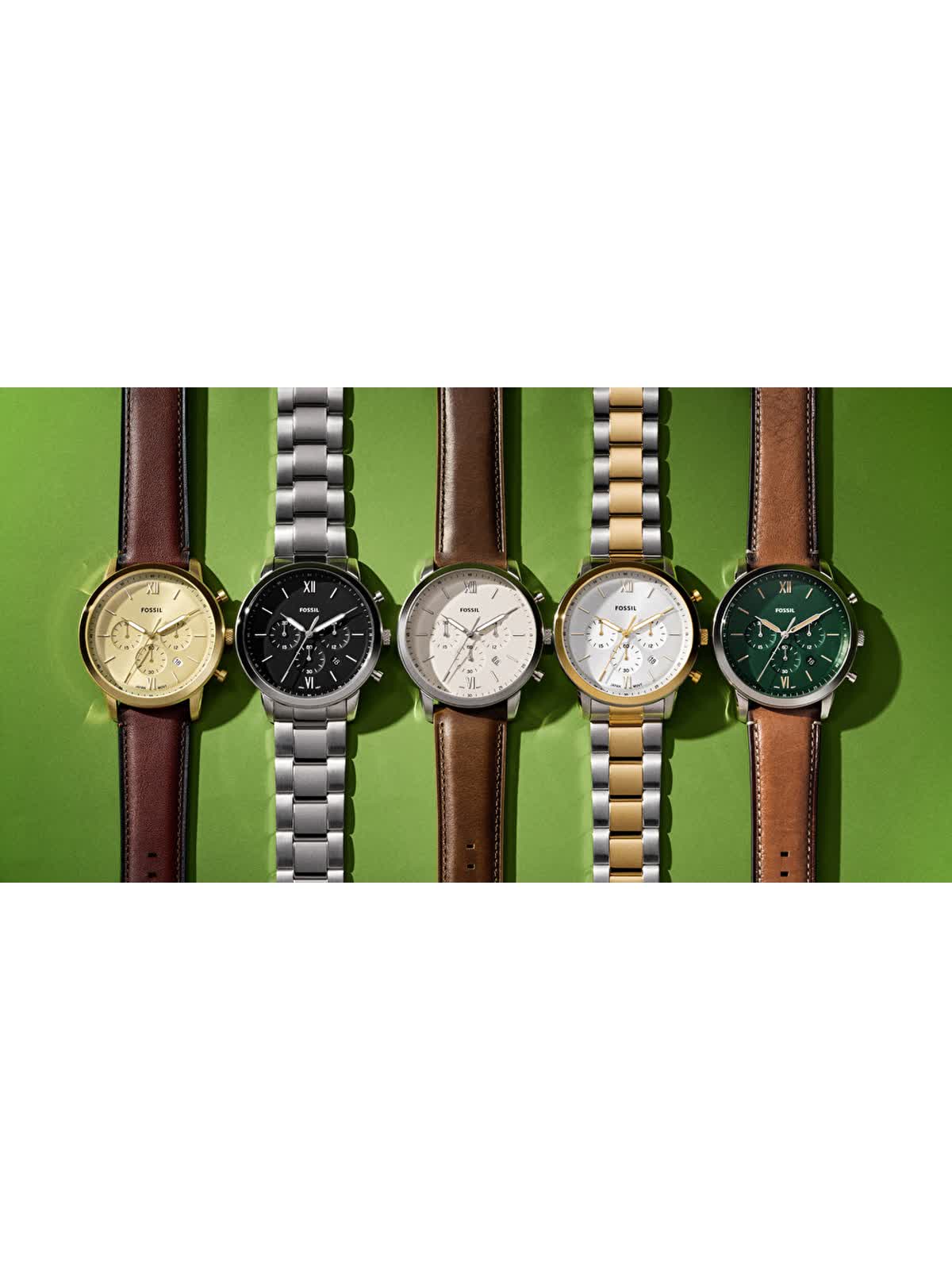 フォッシル【本革】腕時計　NESCAFEプレミアム FOSSIL おすすめ 】 日常使いやビジネスに 定番メンズウォッチ