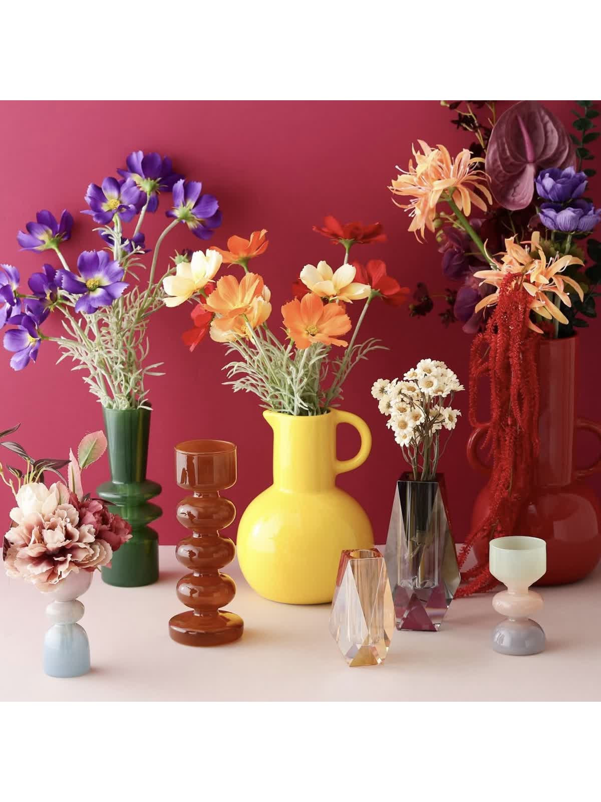 【超美品】ルグラ　フラワーベース 秋カラーのお花にぴったり>Francfranc 新作フラワーベース - LUCUA