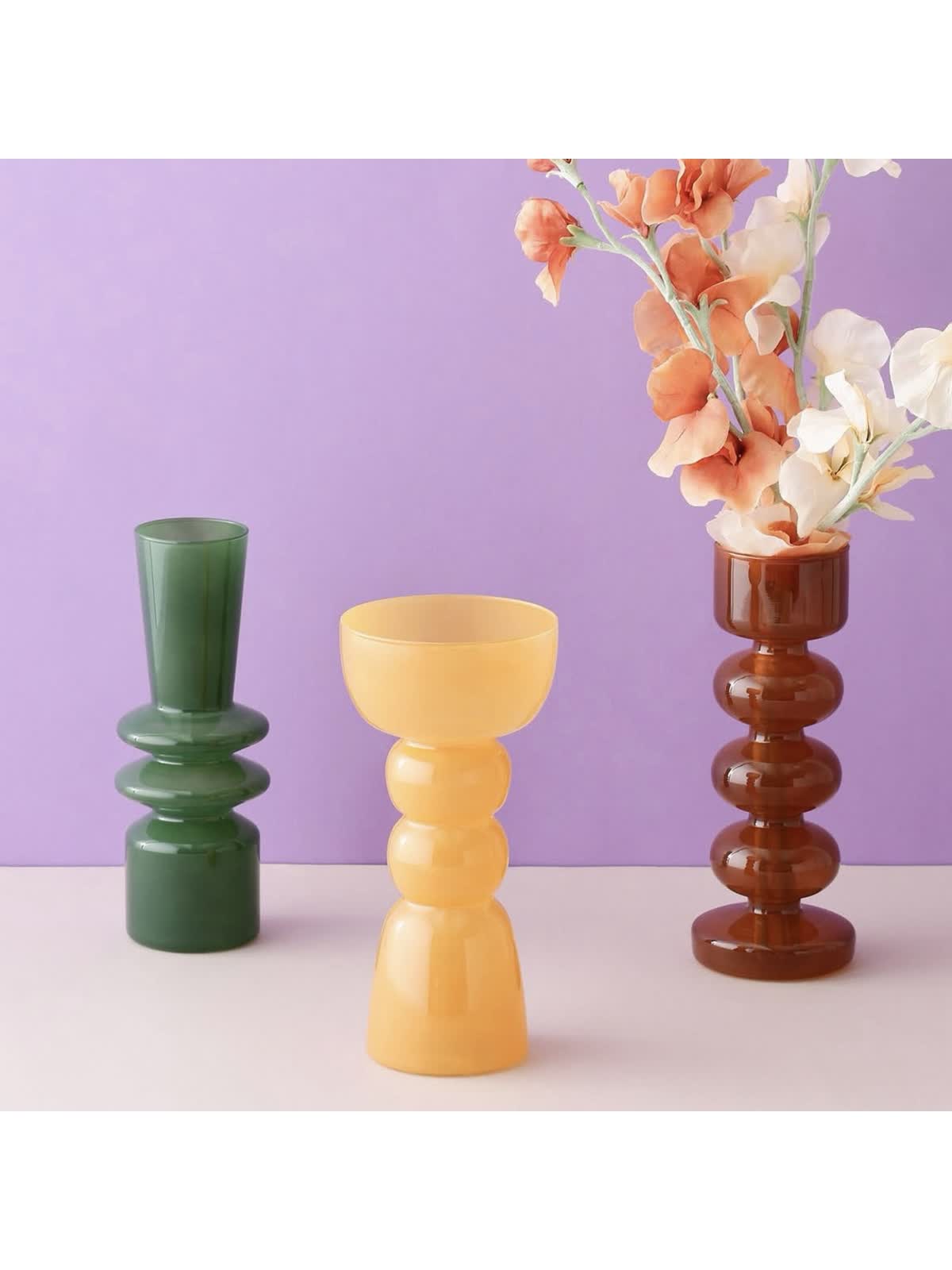 【超美品】ルグラ　フラワーベース 秋カラーのお花にぴったり>Francfranc 新作フラワーベース - LUCUA