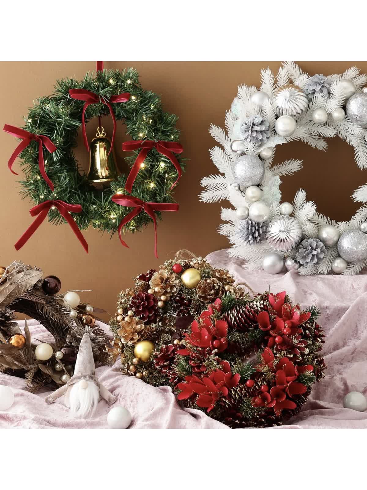 【タグ付き新品】　オカベマキコ　クリスマスリース/ しゃぼんリース タグ付き新品】 オカベマキコ クリスマスリース/ しゃぼんリース