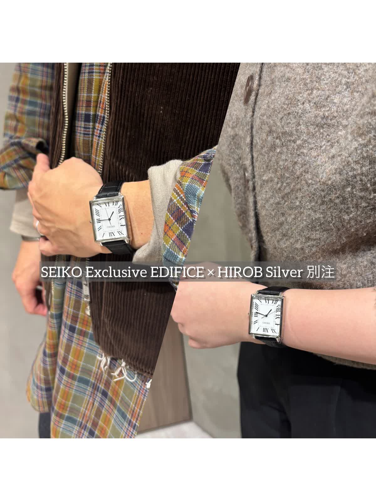SEIKO exclusive EDIFICE × HIROB Silver 別注 - LUCUA osaka（ルクア