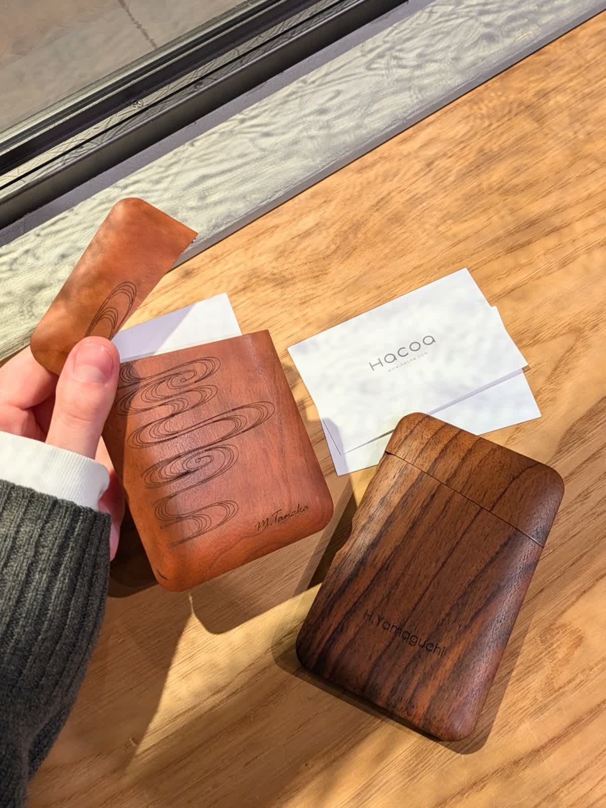 【KEYWAY】スリムウッドカードケース●Card Holder●選べる木材 KEYWAY】スリムウッドカードケース○Card Holder○選べる木材