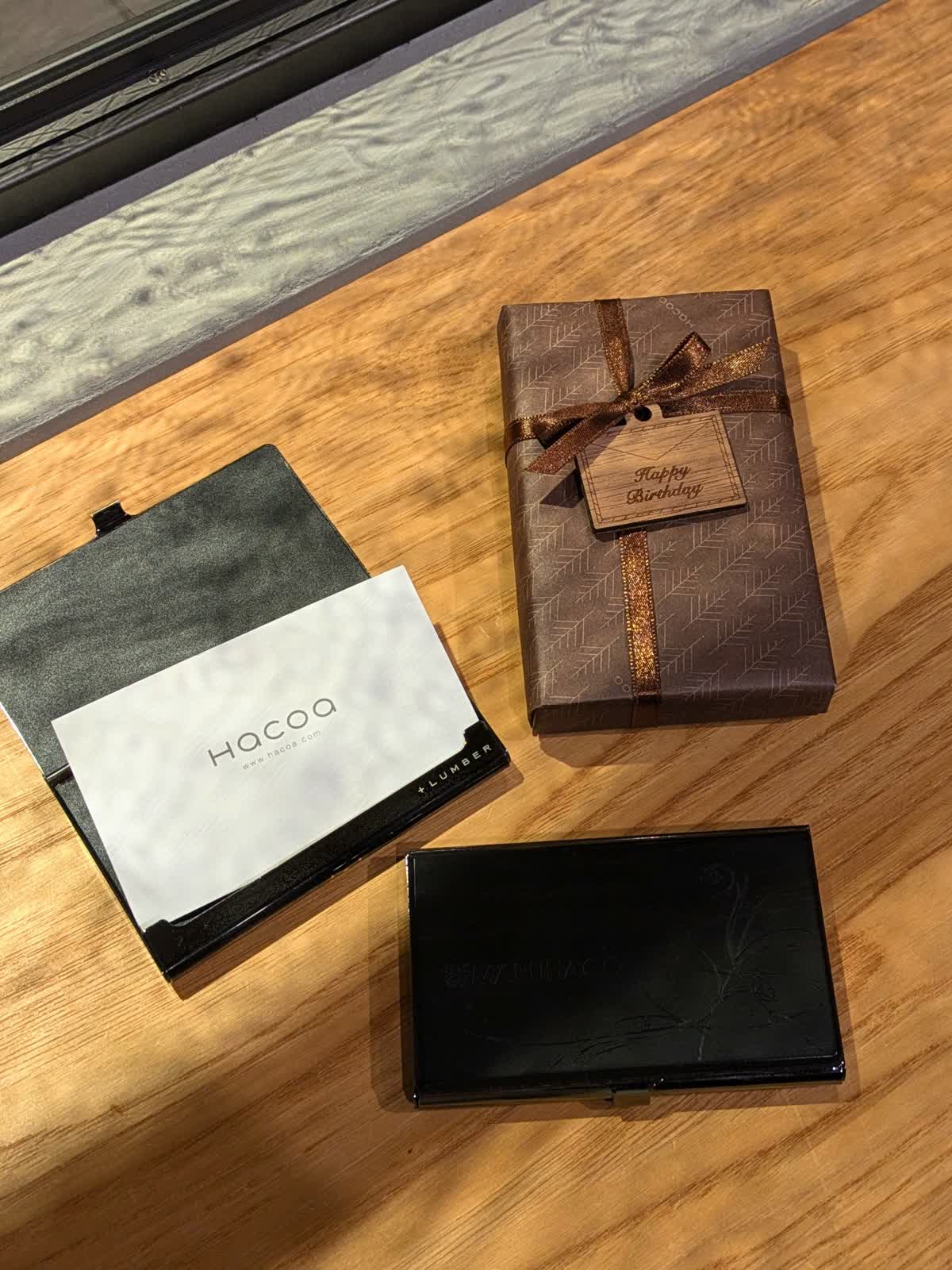Hacoa CardCase 数えれ Ebony ハコア 名刺入れ