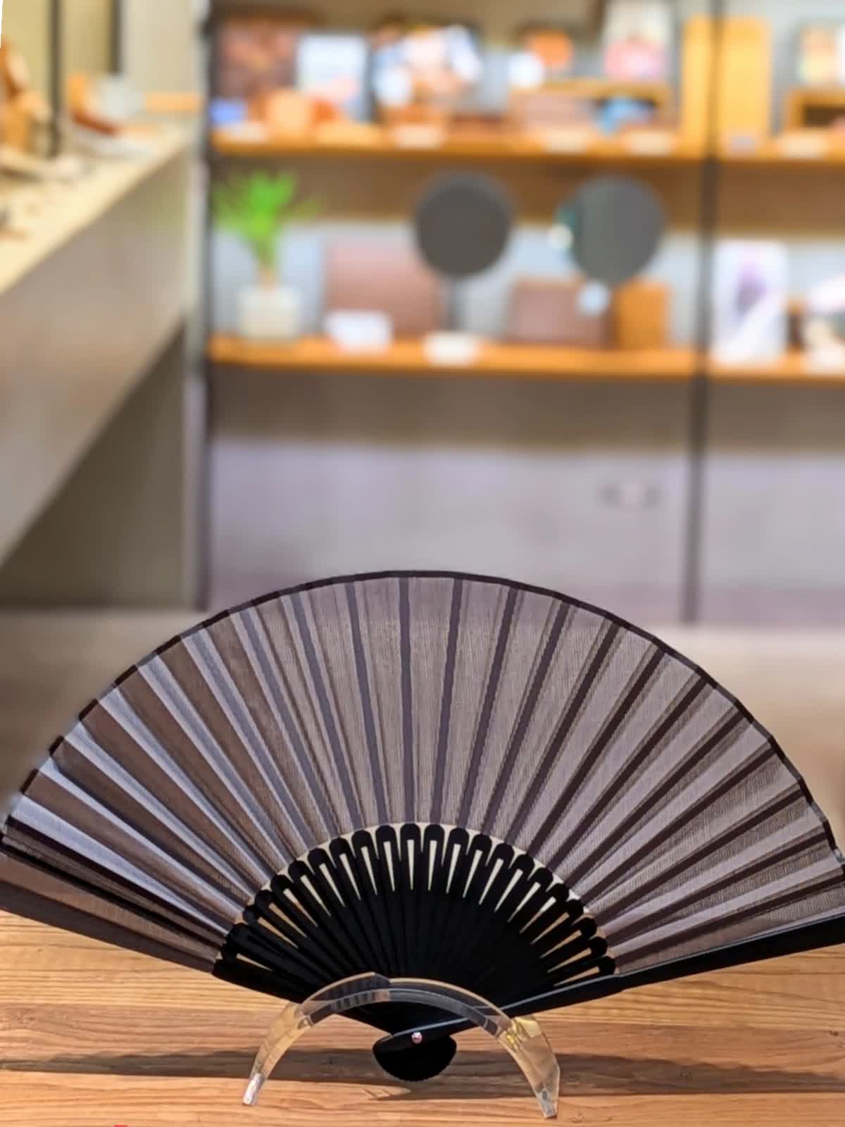扇子 黒檀 21cm【扇子限定 名入れ刻印半額！】 - LUCUA osaka（ルクア