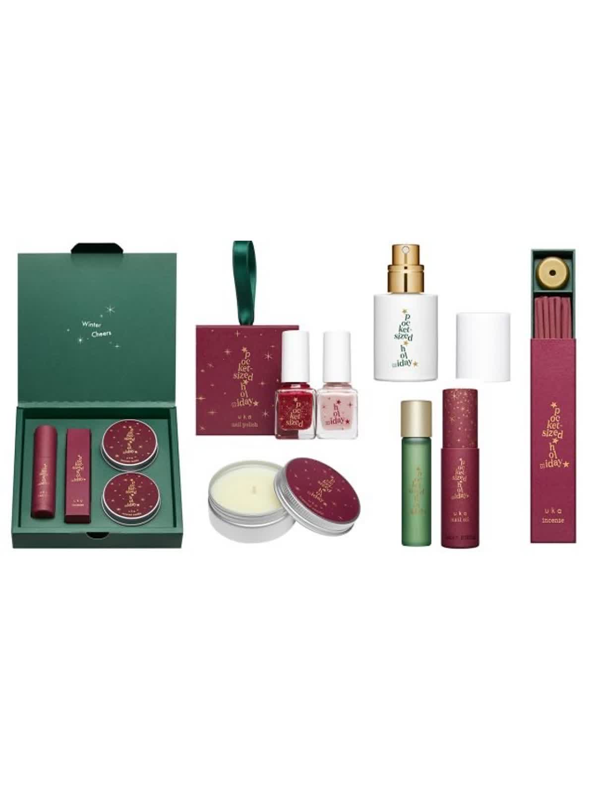 アロマ・キャンドル uka Holiday Coffret pocket-sized holiday 11/1~販売スタート！uka クリスマスコフレ 【pocket-sized holiday
