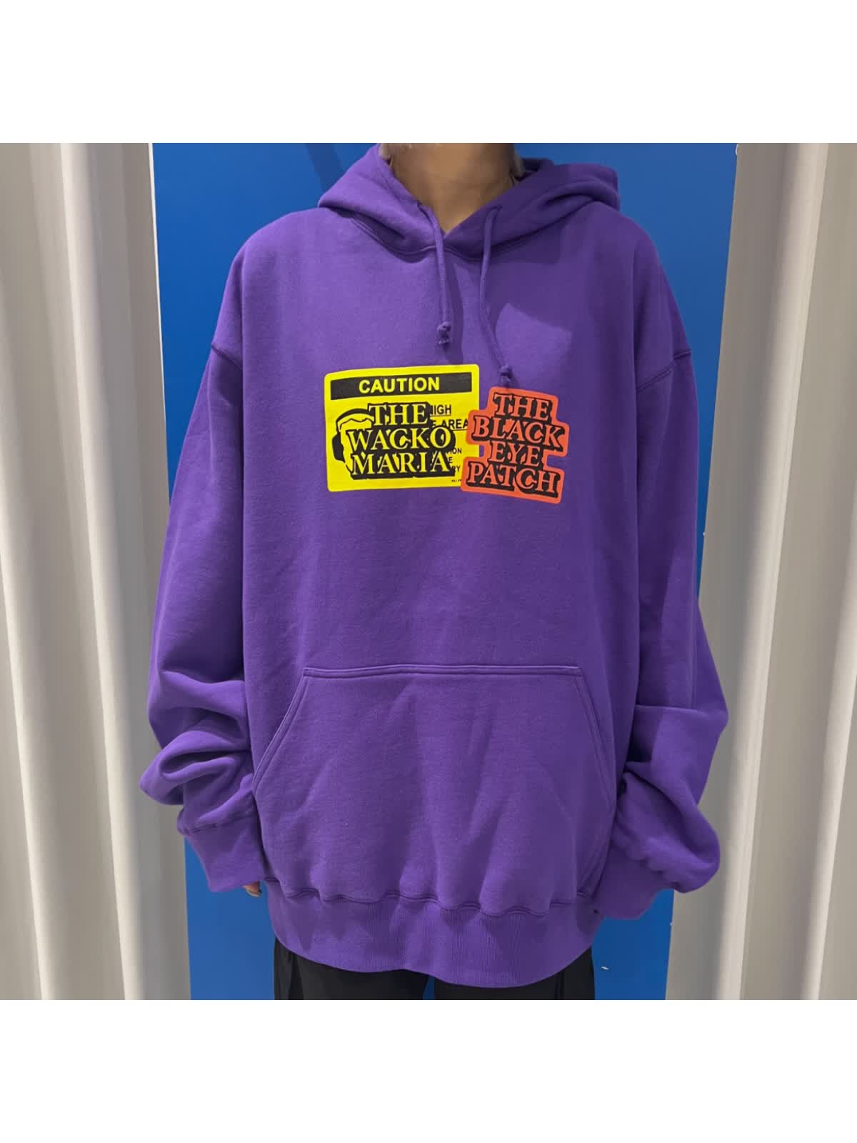 【ブラックアイパッチ×ワコマリア】コラボパーカー XL パープル　wacko ブラックアイパッチ×ワコマリア】コラボパーカー XL パープル