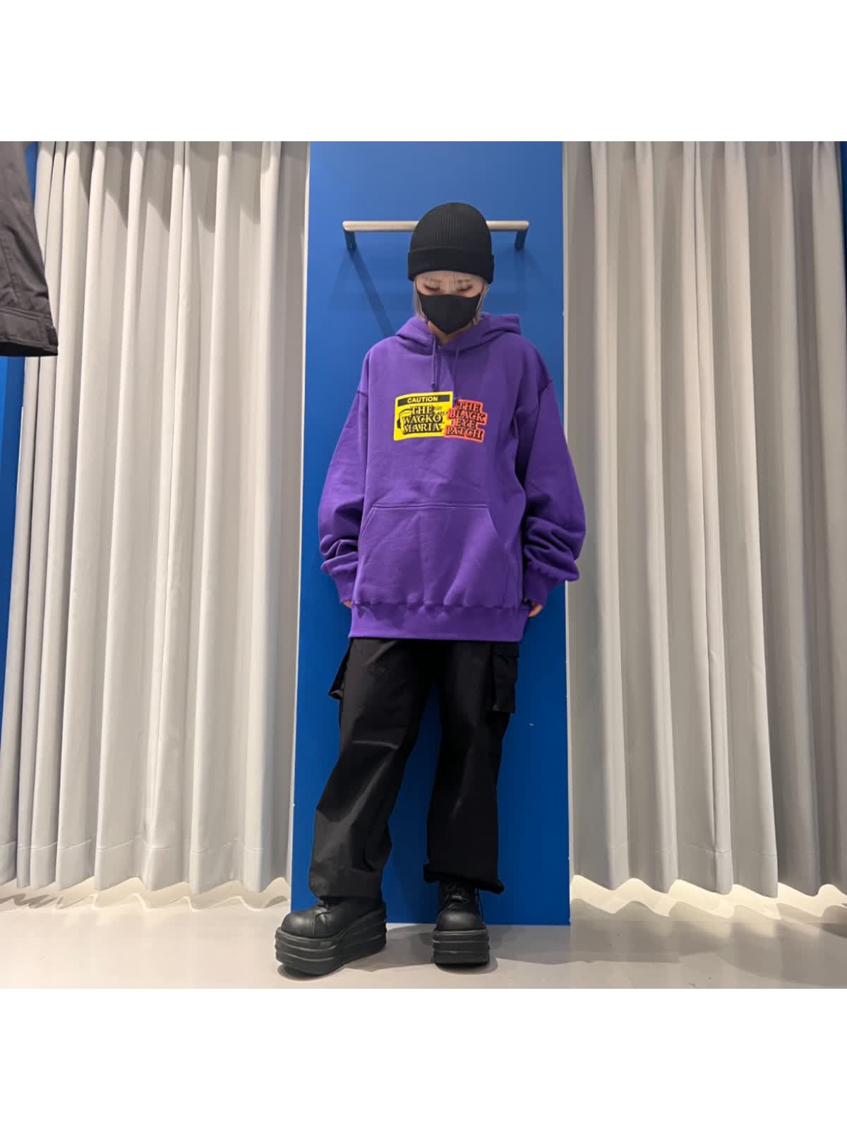 【ブラックアイパッチ×ワコマリア】コラボパーカー XL パープル　wacko blackeyepatch ×WACKOMARIA 新作!!!! - LUCUA osaka（ルクア大阪）