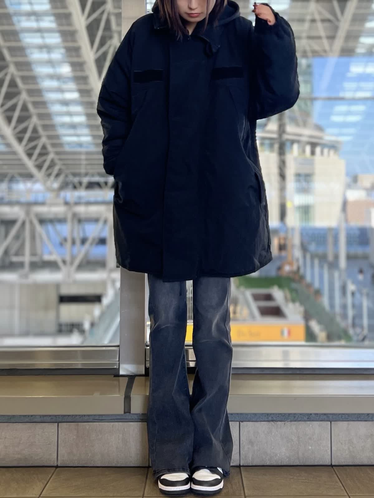 極美品♡ルネ♡プリマコート Du noir】スタンドネック中綿ロングコート | PUAL CE CIN